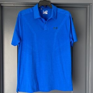 Mens blue under armor polo